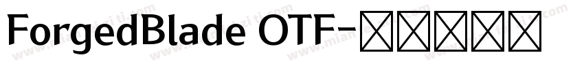 ForgedBlade OTF字体转换